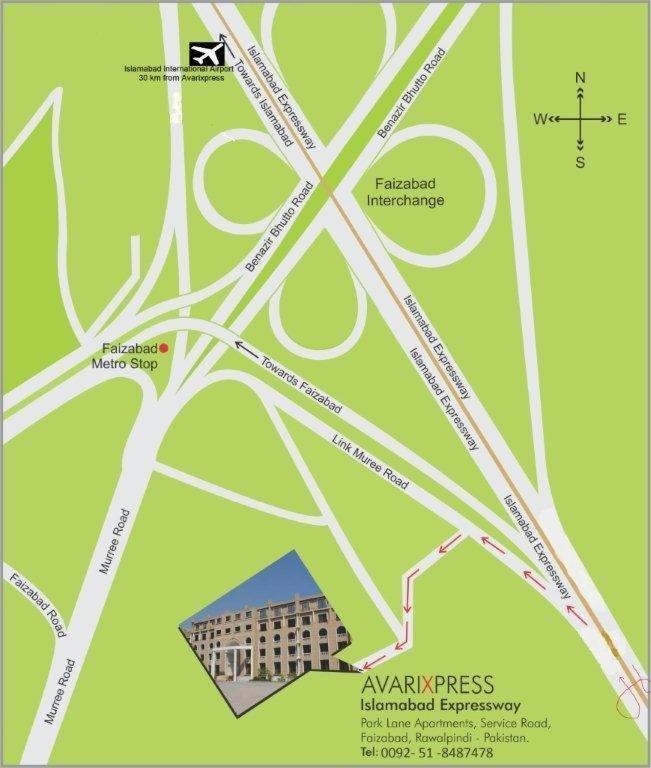 Avari Xpress, Islamabad Rawalpindi Buitenkant foto